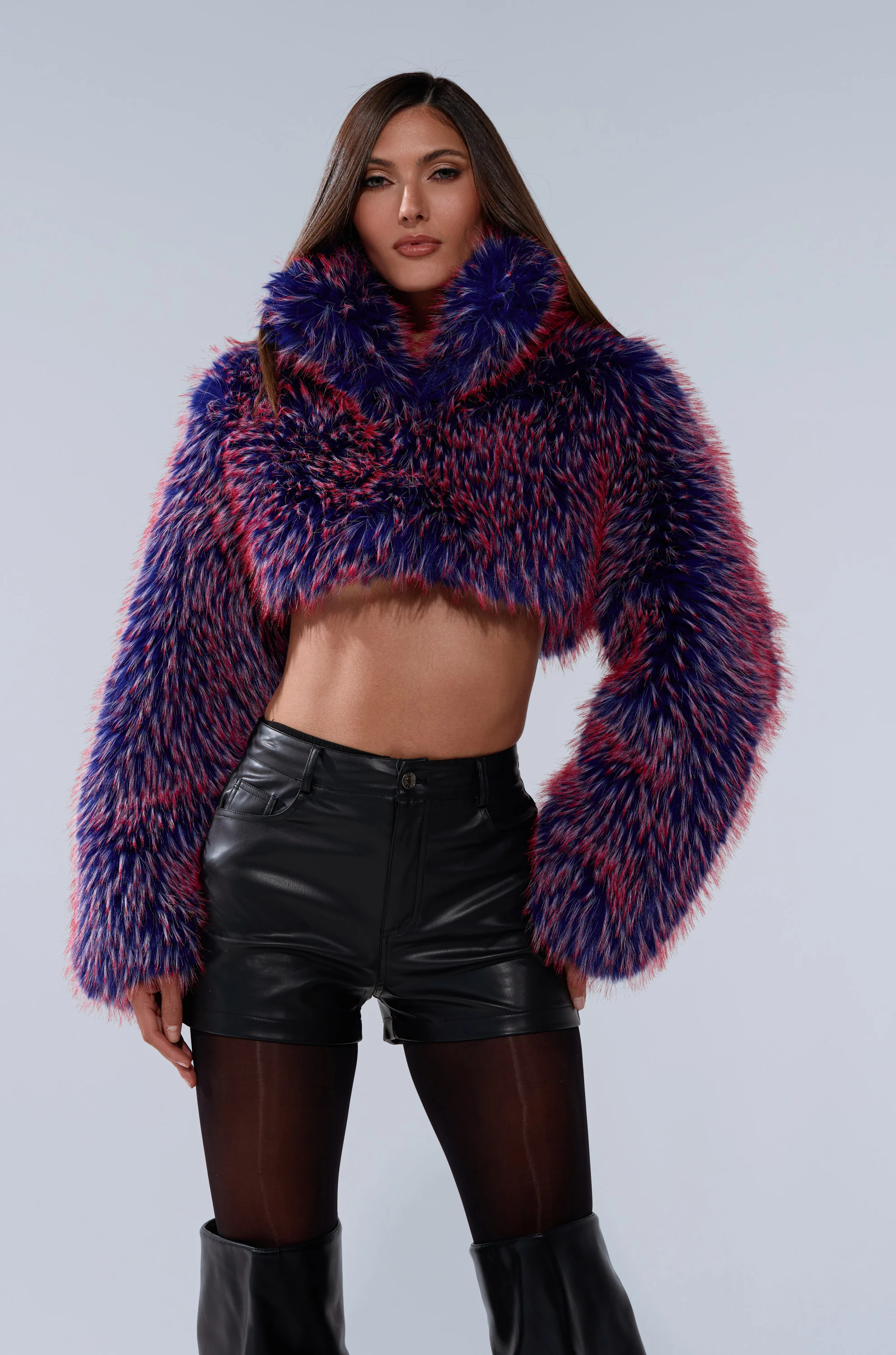 NELLIE FAUX FUR BOLERO | AKIRA