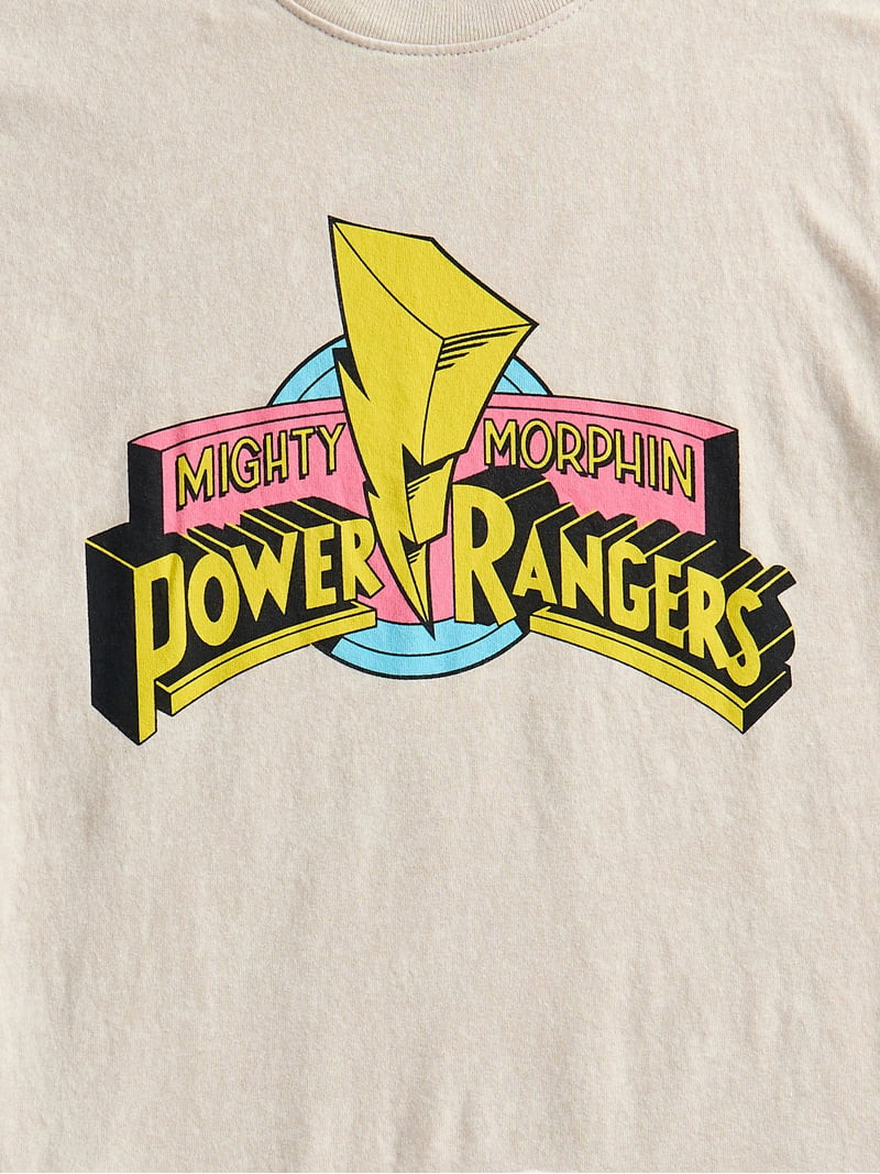 Power Rangers Boys Mineral Wash Mighty Morphin Graphic Tee, Sizes 4-18 | Walmart (US)