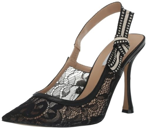 Steve Madden Women's Bri Pump, Black Lace, 10 | Amazon (US)