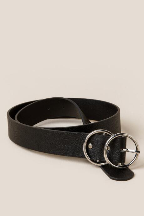 Trisha Double Circle Belt - Black | Francesca’s Collections