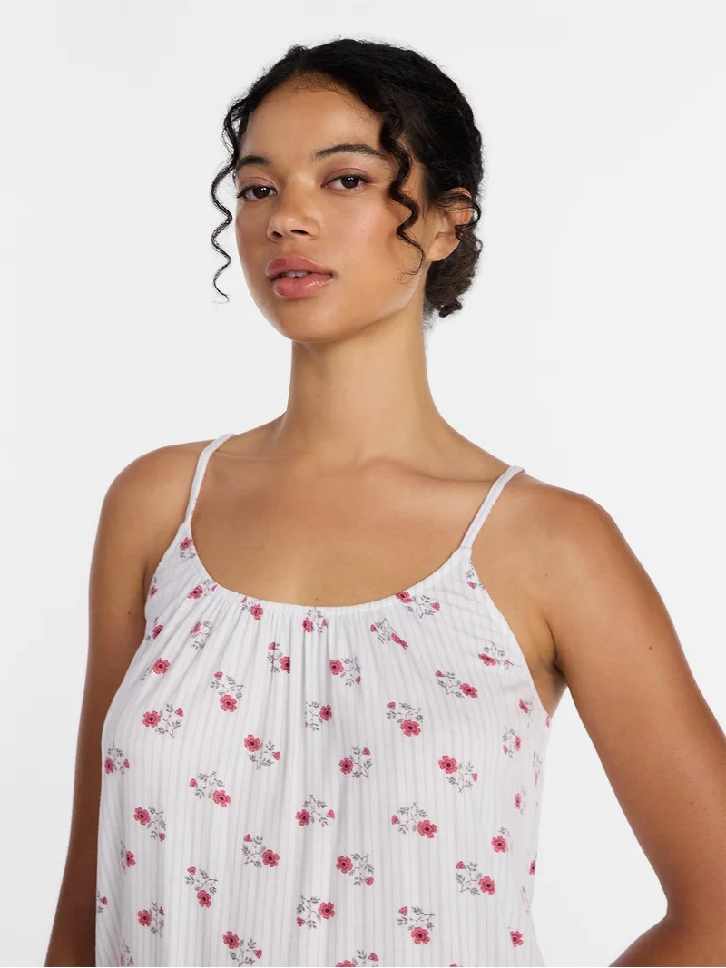 Joyspun Women\u2019s Modal-Blend Ruffle Trim Cami and Shorts Sleepwear Set, 2-Piece, Sizes XS-3X | Walmart (US)