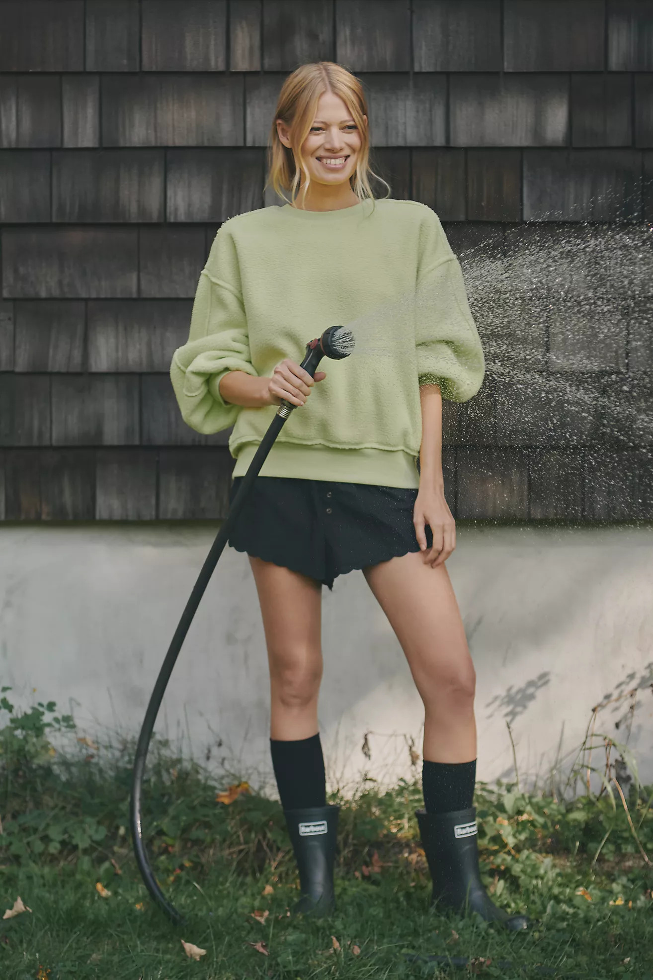 Pilcro Slouchy Crew-Neck Sweatshirt | Anthropologie (US)