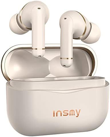 Wireless Earbuds Hybrid Active Noise Cancelling 35dB, INSMY Bluetooth in-Ear Headphones 6 Mics Ca... | Amazon (US)