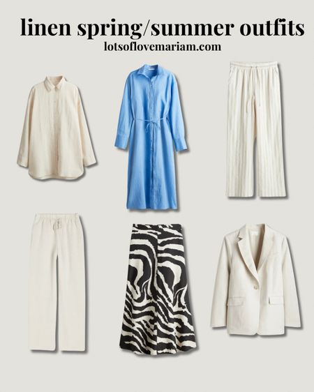 Linen season is around the corner 😍😍 

Oversized linen shirt, wide linen trousers, linen zebra print skirt, linen dress, linen blazer 

#LTKSeasonal #LTKstyletip #LTKeurope