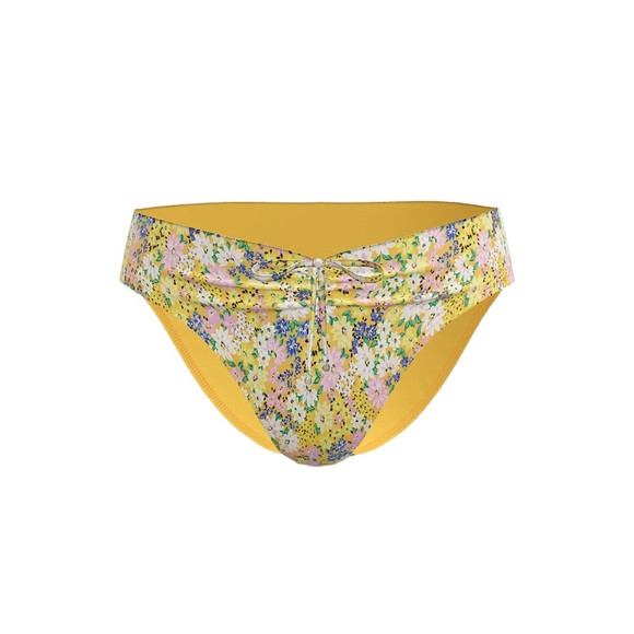 Time and Tru Yellow Floral Bikini Bottom | Poshmark