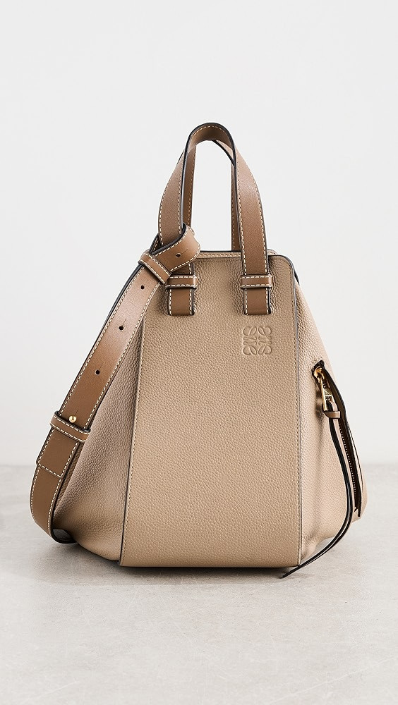 What Goes Around Comes Around Loewe Grey Grained Calfskin Hammock Small Crossbody Bag | Shopbop | Shopbop