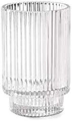 Serene Spaces Living Clear Ribbed Glass Votive Holder, Perfect for Weddings and Home Décor, Meas... | Amazon (US)