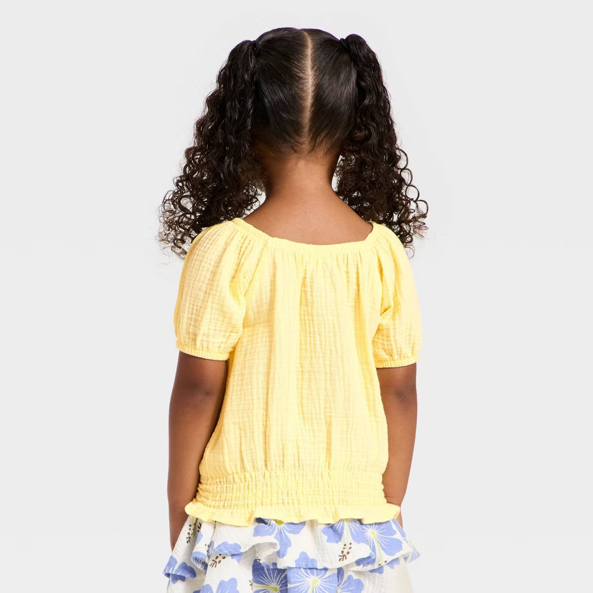 Grayson Mini Toddler Girls' Gauze T-Shirt - Yellow 5T | Target