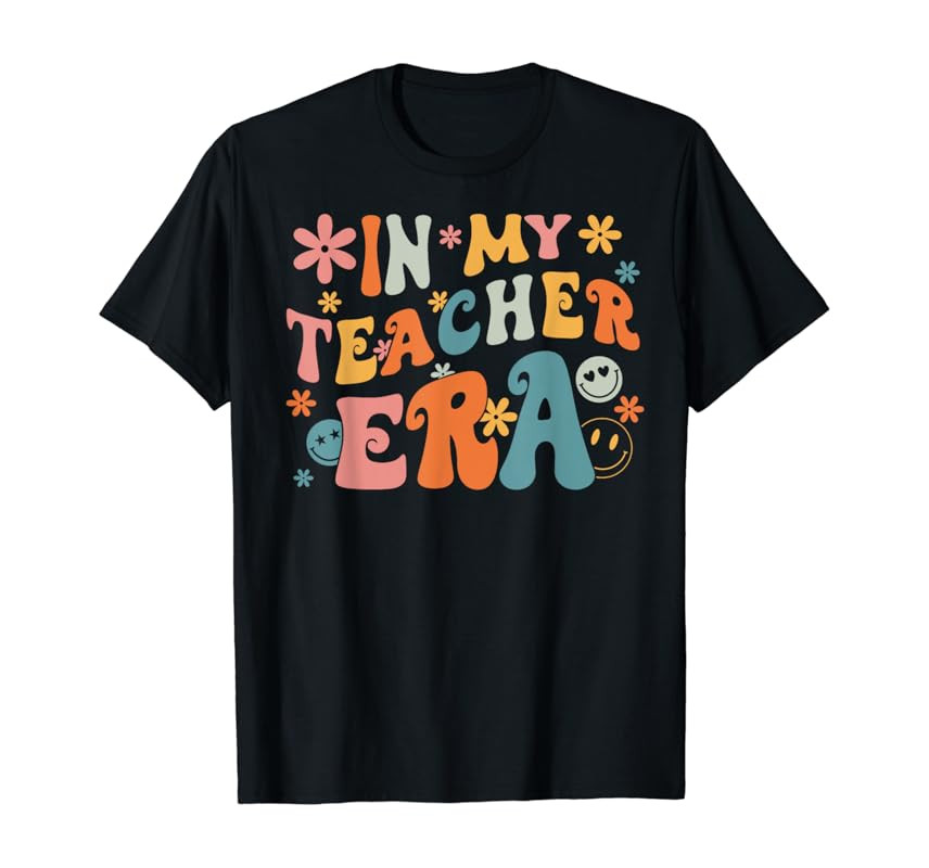 In My Teacher Era First Day Of School Back To School Retro T-Shirt | Amazon (US)