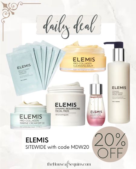 Elemis 20% OFF SITEWIDE with code MDW20