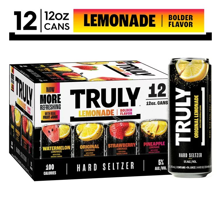 Truly Hard Seltzer  Lemonade Variety Pack, 12 Pack, 12 fl. oz. Cans - Walmart.com | Walmart (US)