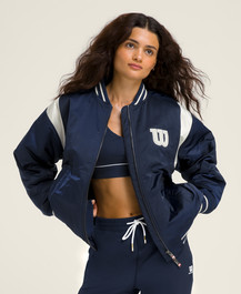 Satin Heritage Bomber Jacket | Wilson Sporting Goods
