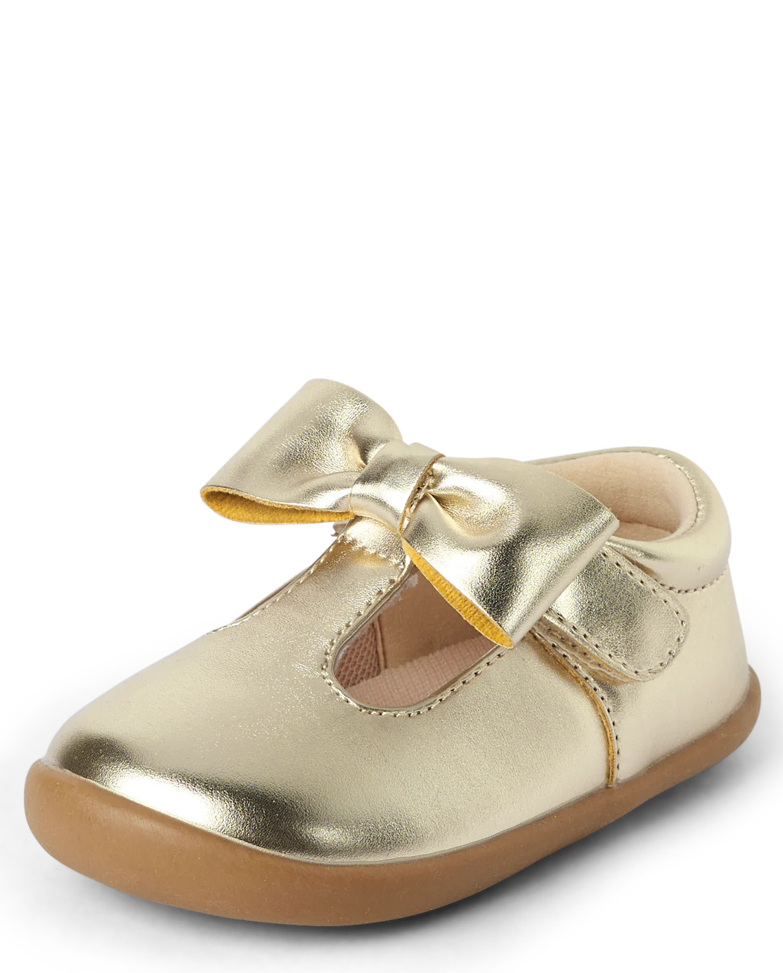 Baby And Toddler Girls First Steps Bow Mary Jane Shoes - metallic | The Children's Place
