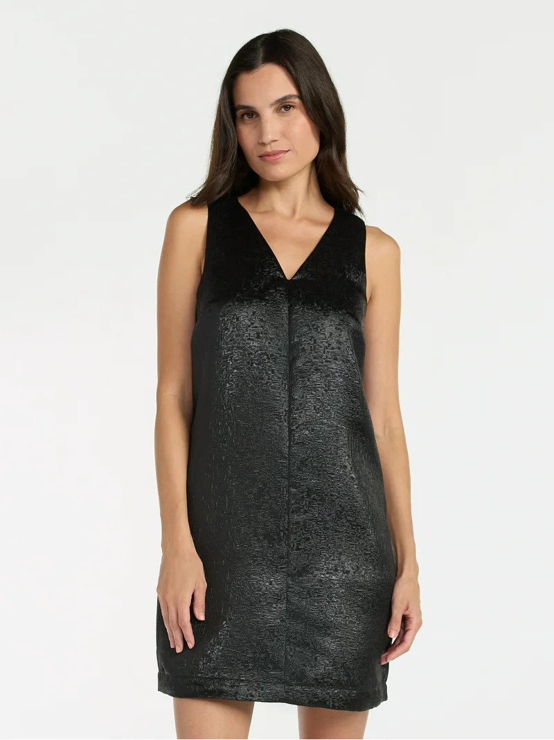 Time and Tru Women's Brocade Shift Dress, XS-XXXL | Walmart (US)