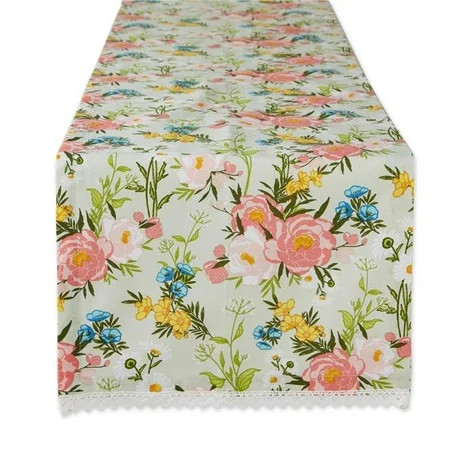 Design Imports CAMZ12712 14x108 in. Spring Bouquet Print Table Runner | Walmart (US)