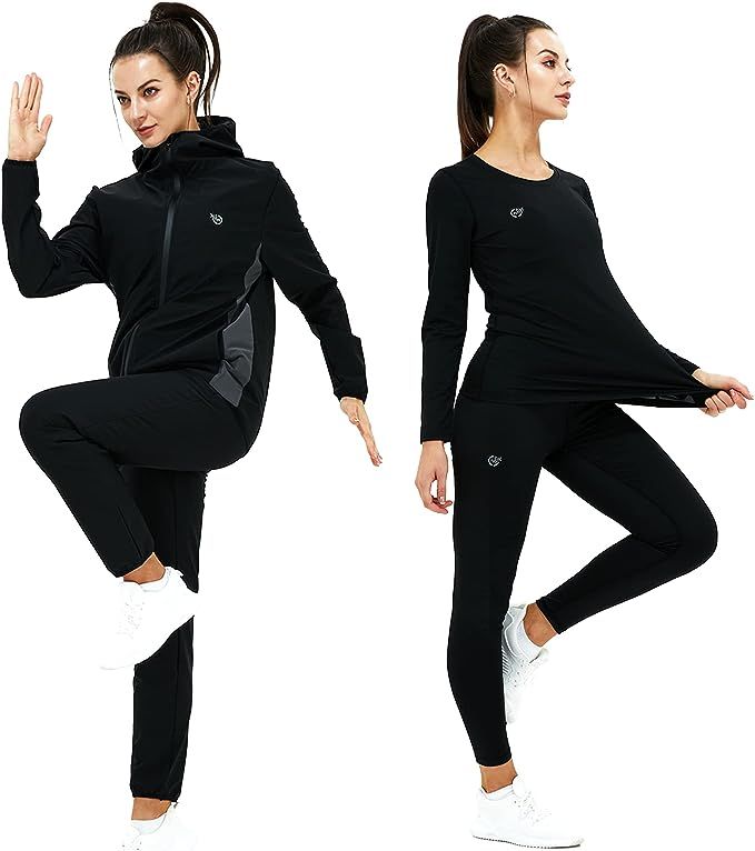 365 DAYS Sauna Suit for Women Weight Loss Sweat Suit Slim Fitness Clothes | Amazon (US)