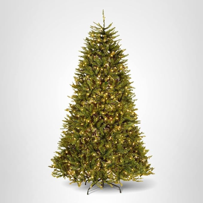 National Tree Company 7.5 ft Pre-Lit Dunhill Fir Artificial Christmas Tree, 750 Clear Lights, 2,5... | Amazon (US)