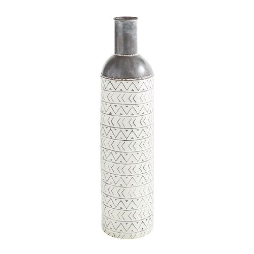 Metal Etched Floor Vase | Pier 1 Imports