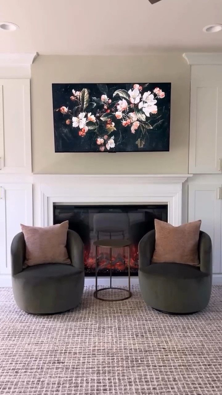 I love how complete my fireplace looks now with adding these two cozy accents chairs (especially with the rich velvet green color 😍)

Bella Chair | @thepopmaison 
.
.
.
.
.
.
#accentchair #accentchairs #fireplace #fireplacemakeover #fireplacemakeover #homemakeover #homedecor #target #LTKVideo

#LTKHome #LTKSaleAlert