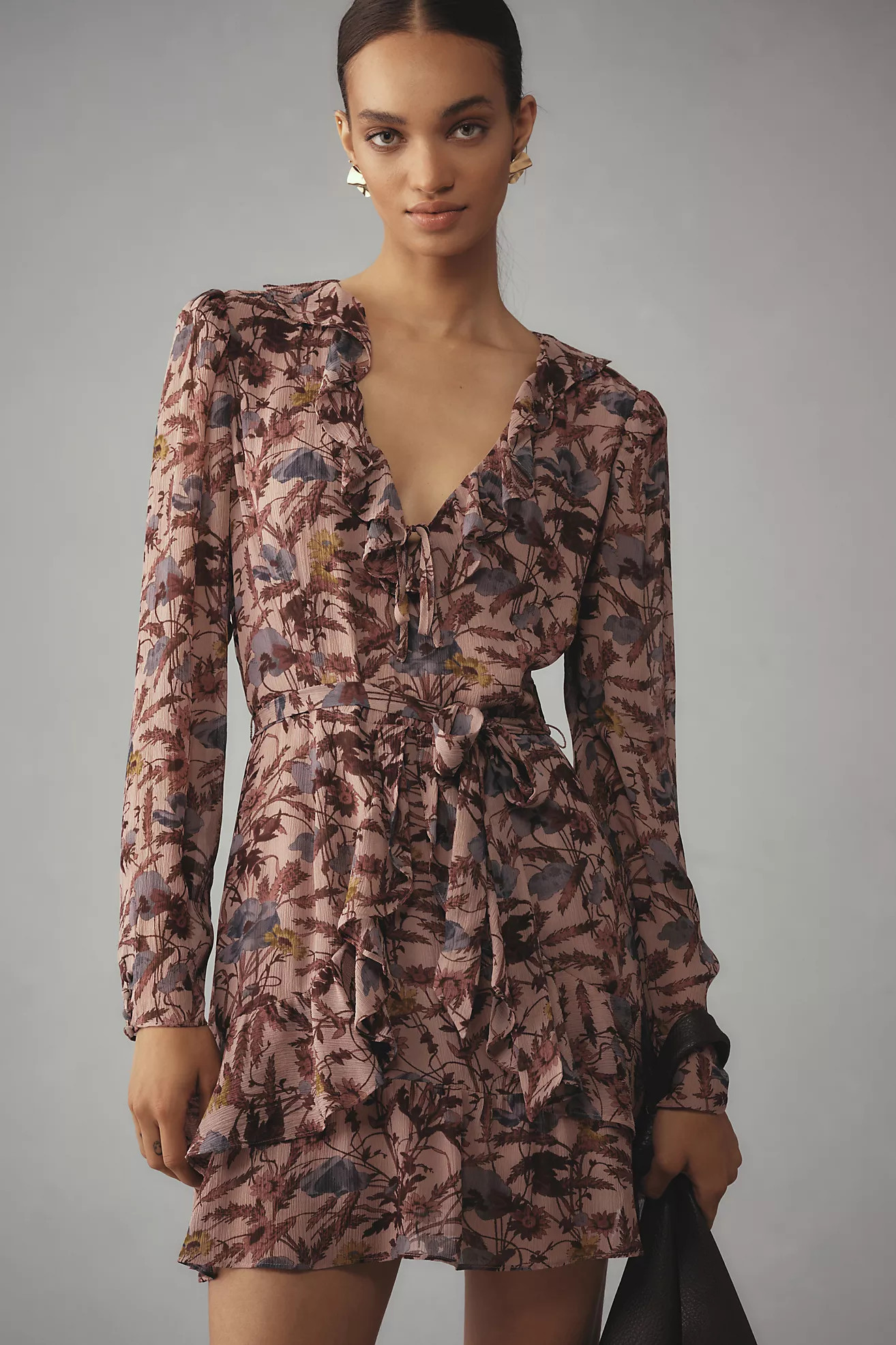 PAIGE Tamera Silk Mini Dress | Anthropologie (US)