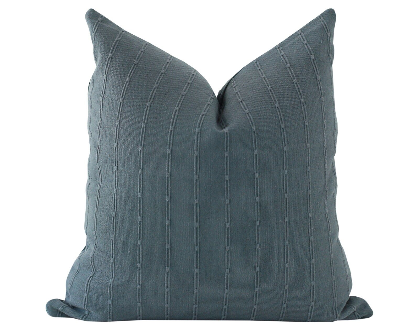 Blue Striped Pillow, Stripe Pillows, Textured Pillow Cover, Modern Farmhouse Pillow Covers, Blue ... | Etsy (US)