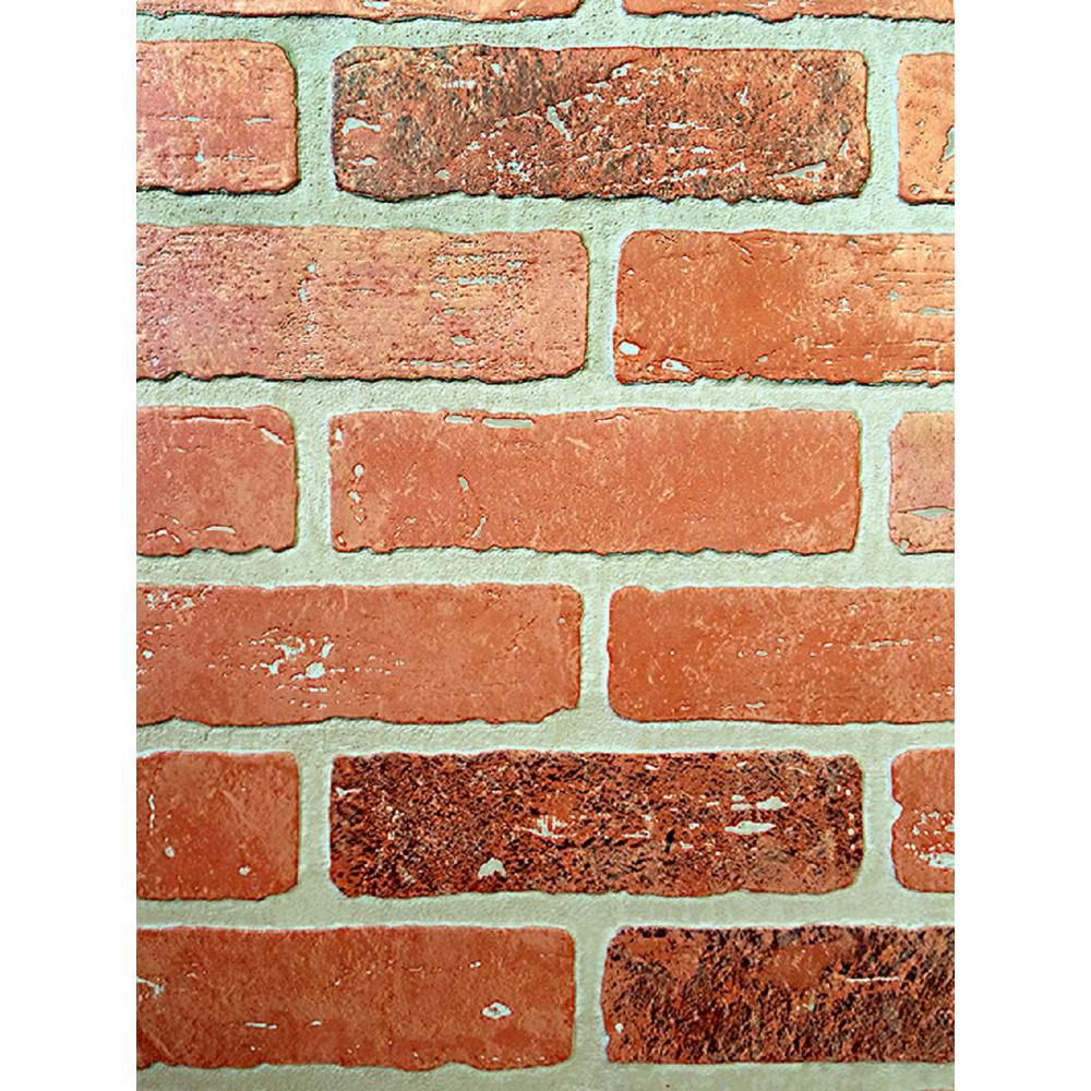 1/4 in. x 48 in. x 96 in. Kingston Brick Hardboard Wall Panel-278844 - The Home Depot | The Home Depot