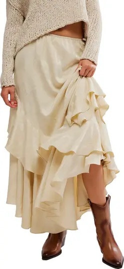 Promenade Jacquard Ruffle Maxi Skirt | Nordstrom