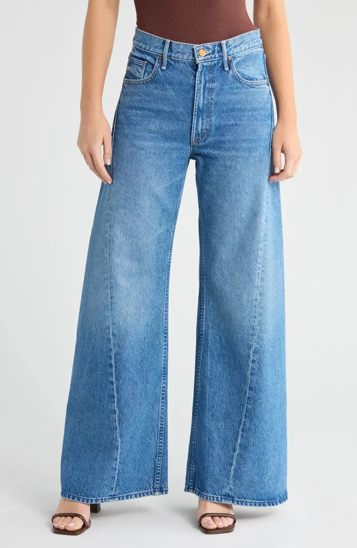 Lemon Twist High Waist Wide Leg Jeans | Nordstrom