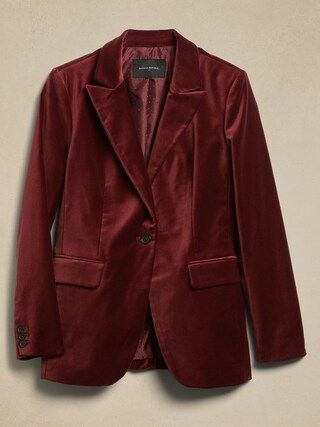 Long + Lean Velvet Blazer | Banana Republic Factory