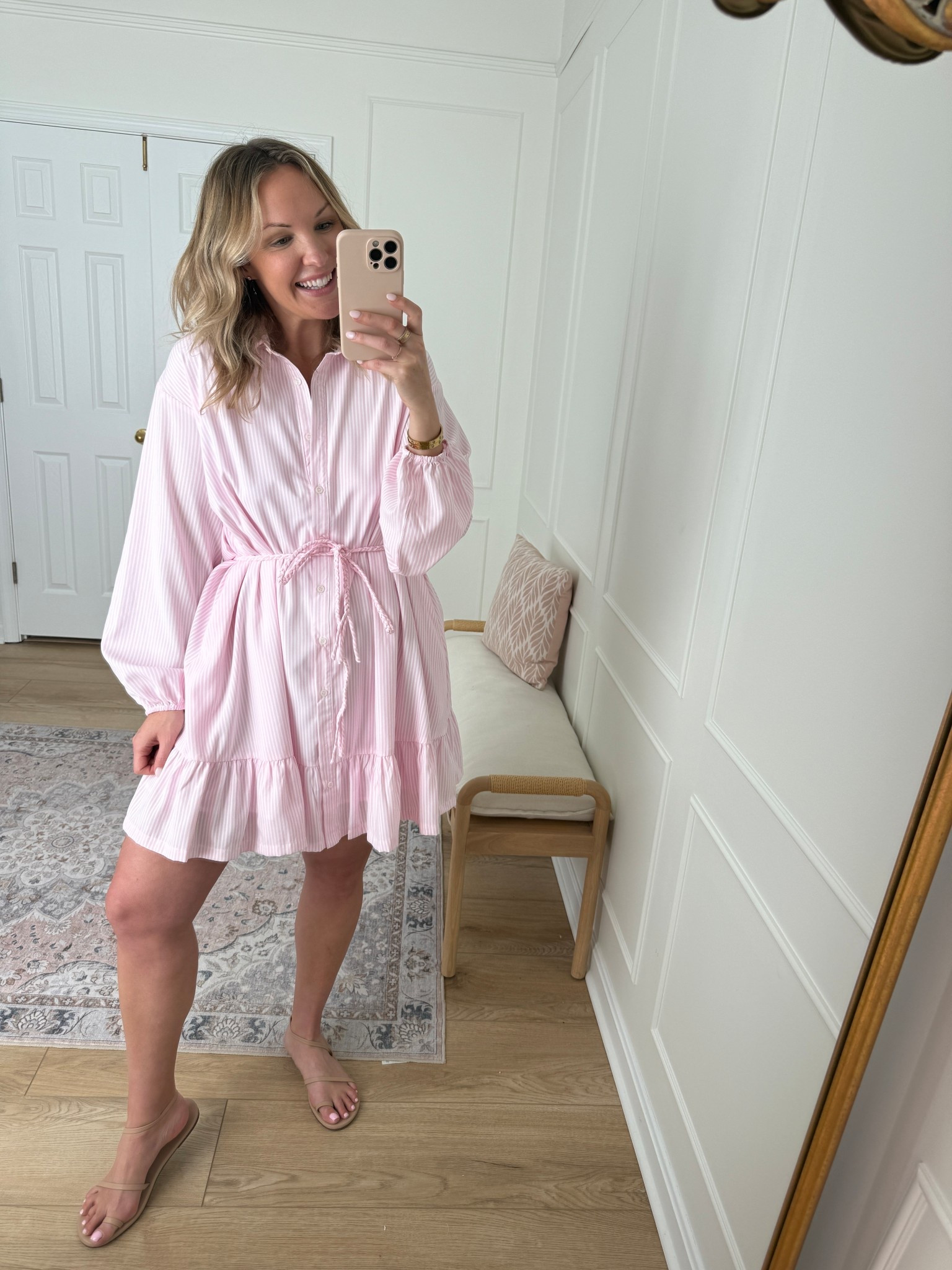 Long sleeve spring dress - wearing a med 