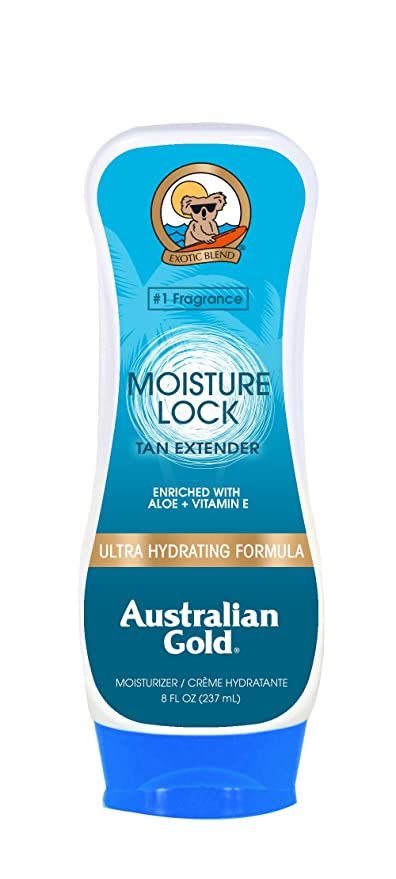 Australian Gold Moisture Lock Tan Extender Moisturizing Lotion, 8 Ounce | Nourish Skin and Lock i... | Amazon (US)