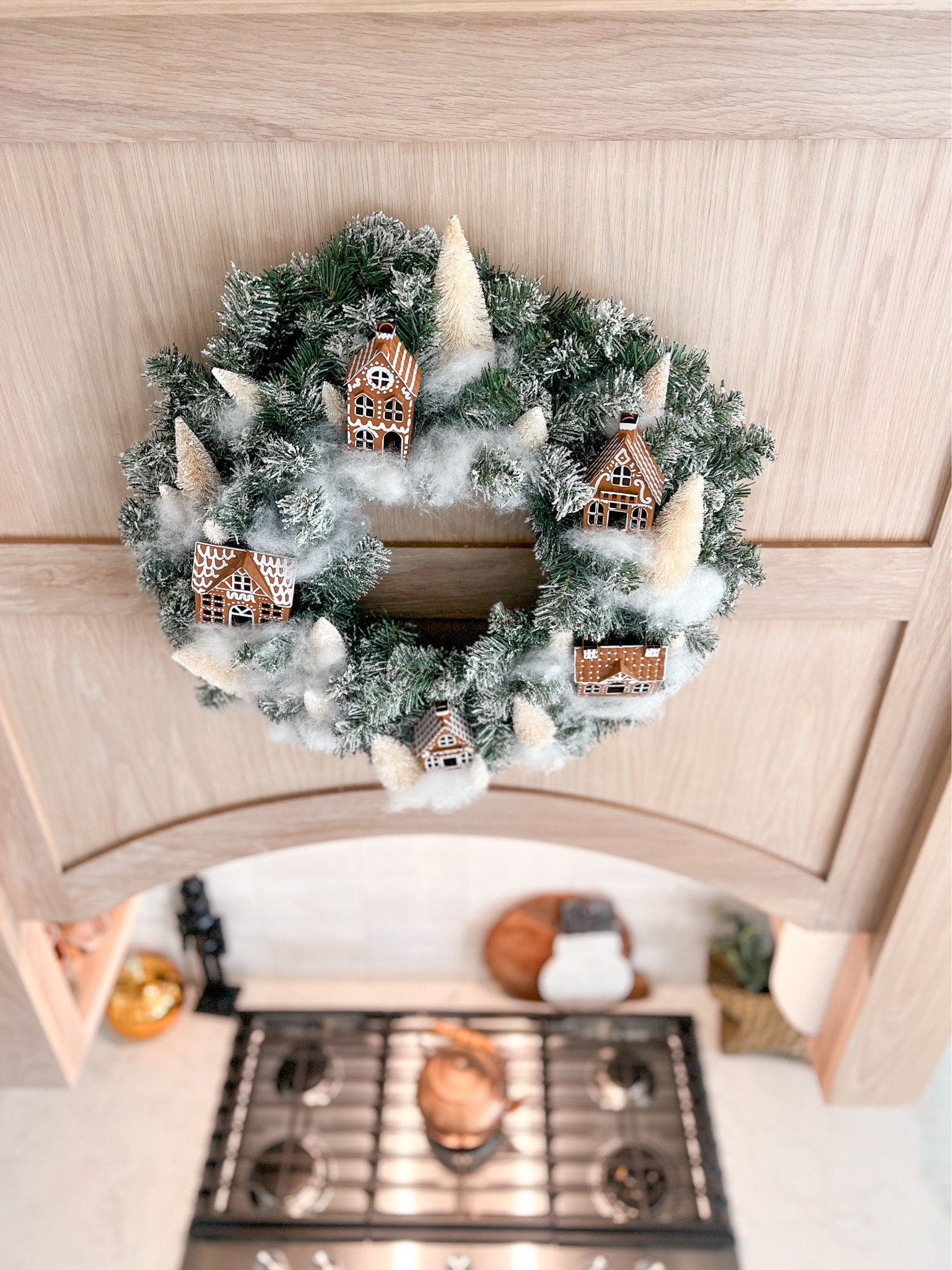 The little houses are from the Wondershop ornament section at Walmart! The wreath base was $7 at Joann’s  Anthro dupe gingerbread house wreath  

#LTKfindsunder50 #LTKHoliday #LTKSeasonal