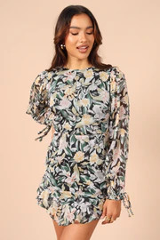 Alissa Back Cutout Mini Dress - Navy | Petal & Pup (US)