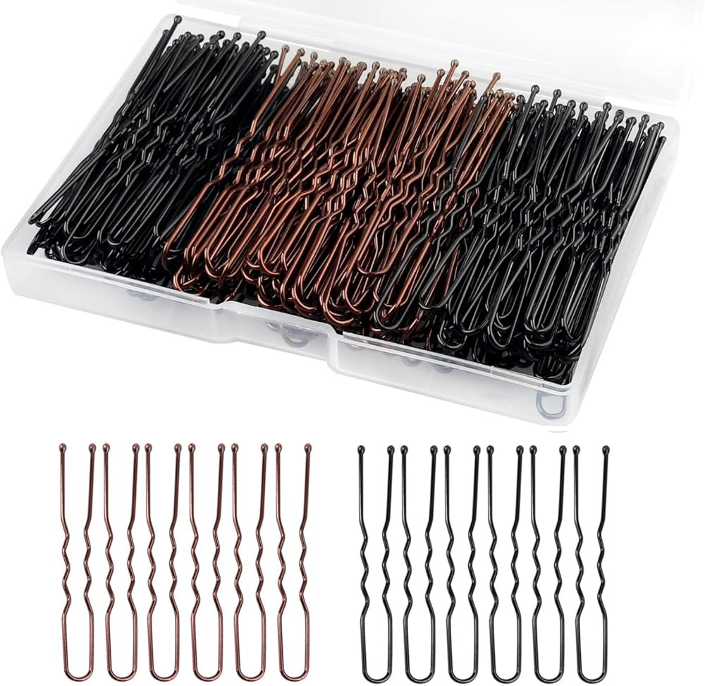 WSICSE U Shaped Hair Pins, 200Pcs 2.4Inches Hair Bun Pins with Storage Box for Buns, Women, Girls... | Amazon (US)
