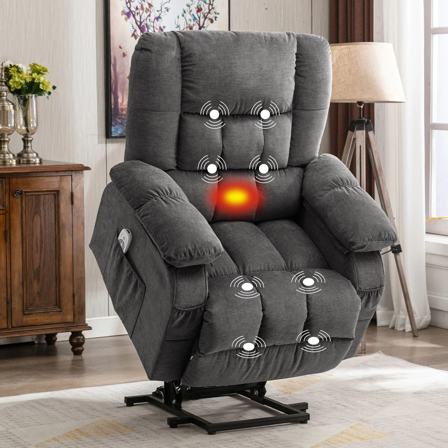 JONPONY Power Lift Recliner Chair Recliners for Elderly with Heat and Massage Recliner Chair for ... | Walmart (US)