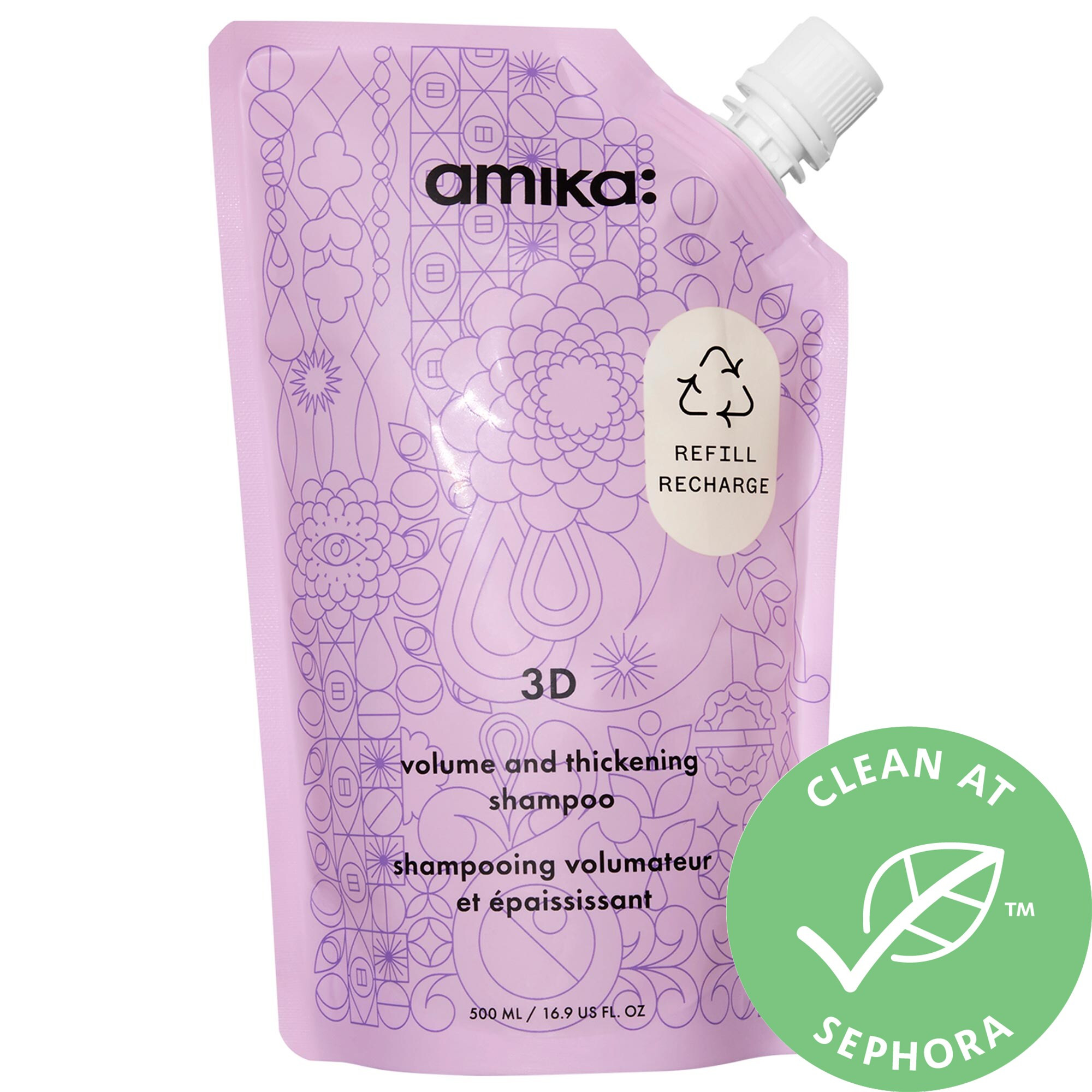 amika 3D Volume and Thickening Shampoo 16.9 oz / 500 ml | Sephora (US)
