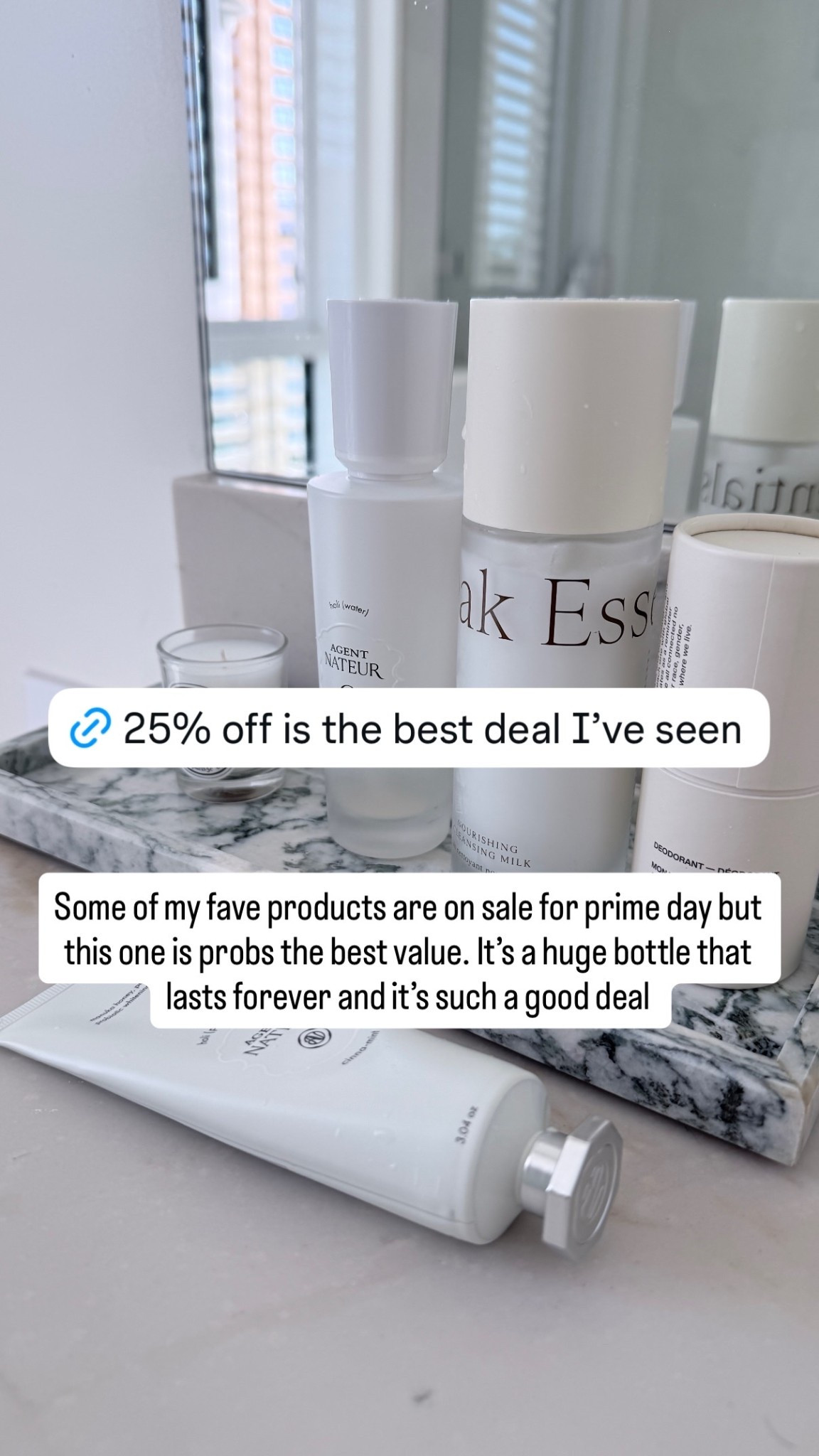 Some of my fave products are on sale for prime day but this one is probs the best value. It’s a huge bottle that lasts forever and it’s such a good deal