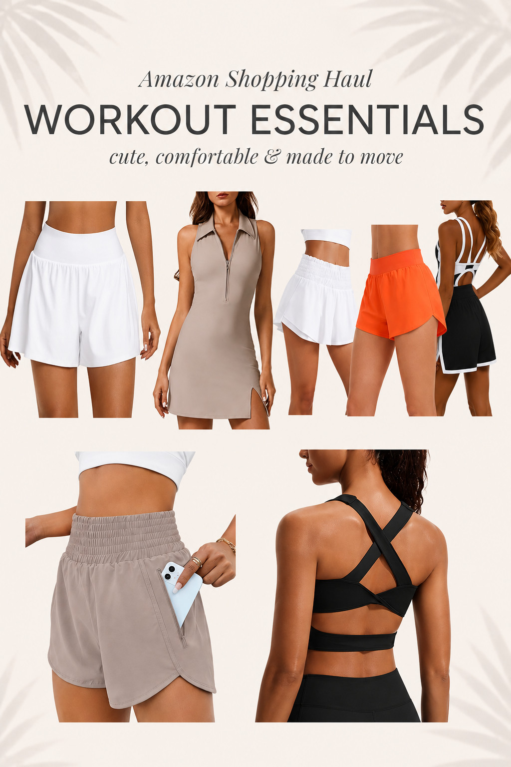 Amazon workout finds I’d actually pack for travel ✈️ Cute, comfortable activewear for hotel gyms, morning walks, runs & active vacation days. These easy neutrals + pops of color can take you from a Cabo resort gym to a European summer walk.

Amazon workout clothes, Amazon activewear, Amazon fitness finds, Amazon workout finds, Amazon running shorts, workout shorts women, athletic shorts women, high waisted workout shorts, running shorts with pockets, sports bra, workout dress, tennis dress, athletic dress, gym outfits women, cute workout clothes, travel workout clothes, vacation activewear, hotel gym outfit, walking outfit, running outfit, athleisure outfits, summer workout clothes, Amazon fashion, Amazon travel finds, Cabo outfits, resort activewear, European summer outfits, travel essentials, active vacation outfits, neutral activewear

#LTKfitnessgoals #LTKselfcare #LTKActive