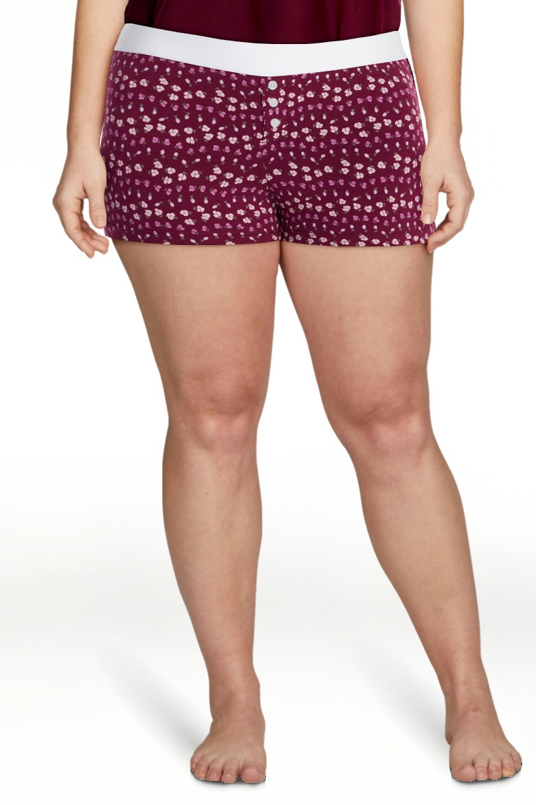 No Boundaries Cloud Core Sleepwear Boxer Shorts, 2'' Inseam, Women\u2019s and Women\u2019s Plus X... | Walmart (US)