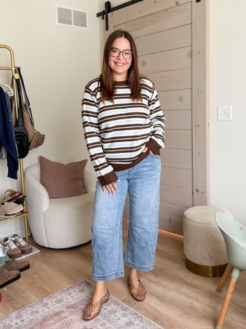 The cutest fall outfit // size large #fallfashion #casualstyle 

 #LTKootd #LTKSeasonal #LTKMidsize