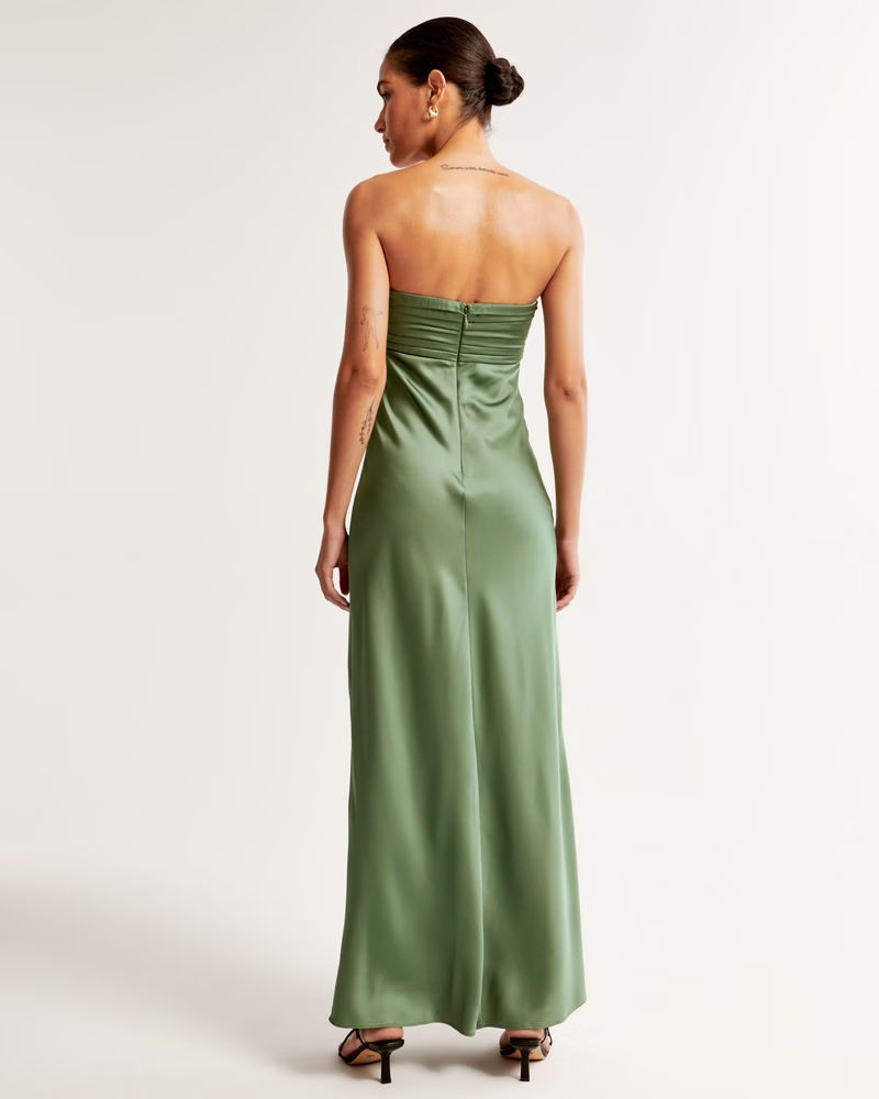 Emerson Strapless Slim Gown | Abercrombie & Fitch (US)