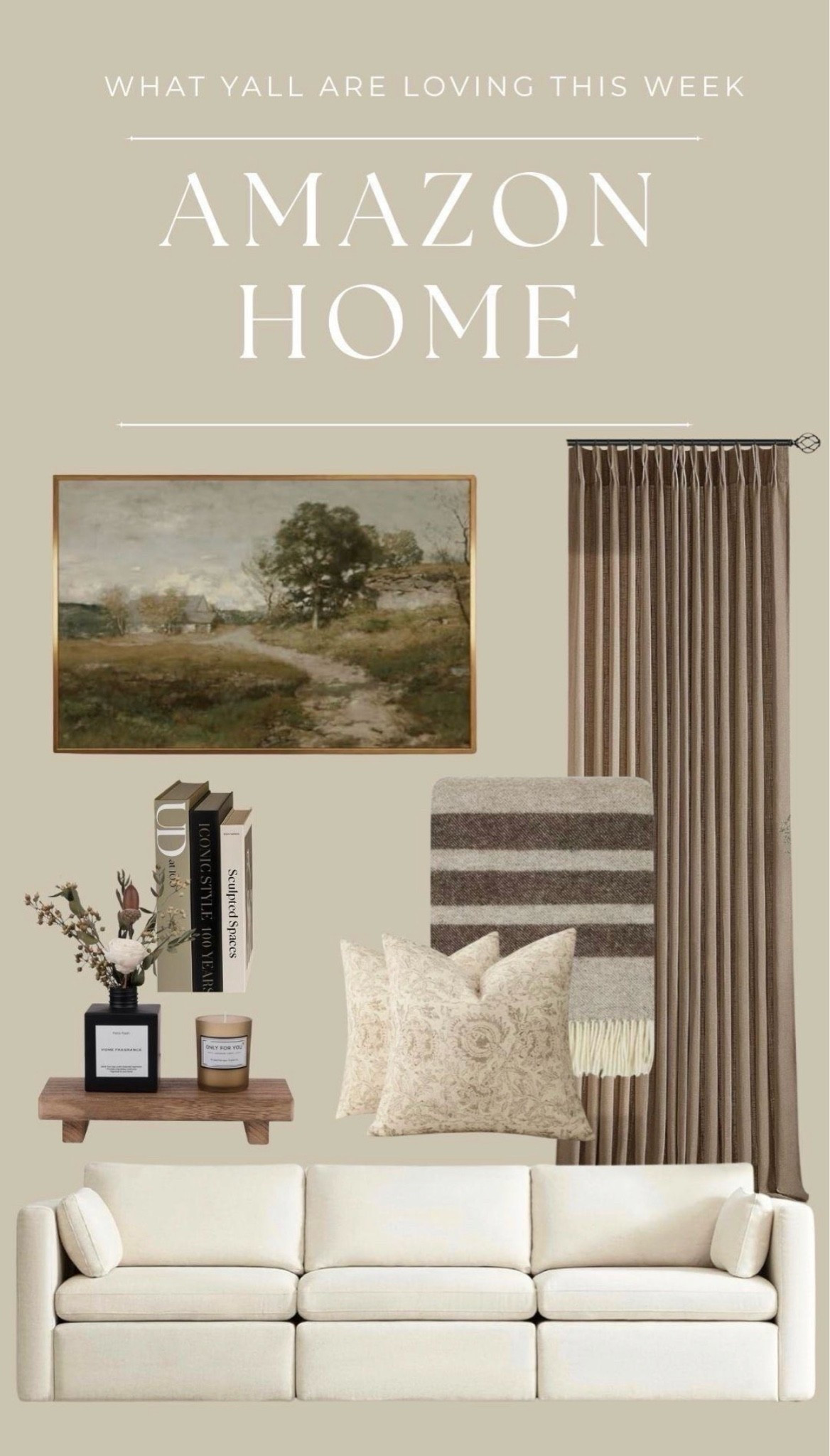 Stylish and cozy home essentials to elevate your living space. 
• 
• 
• 
• 
home decor, living room refresh, cozy blankets, vintage wall art, farmhouse decor, kitchen accents, stylish sectional sofa, accent pillows, rustic curtains, decorative 

 

#LTKHome