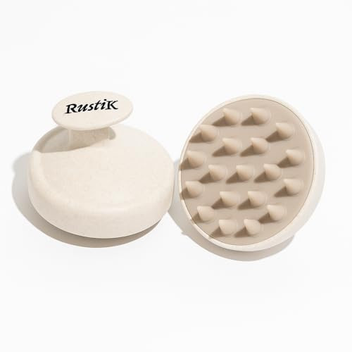 Twin Pack, Shampoo Hair Brush by RustiK, The Perfect Brush to Massage The Scalp, Apply Shampoo or Hair/Oil Treatments. (2 Count) | Amazon (UK)