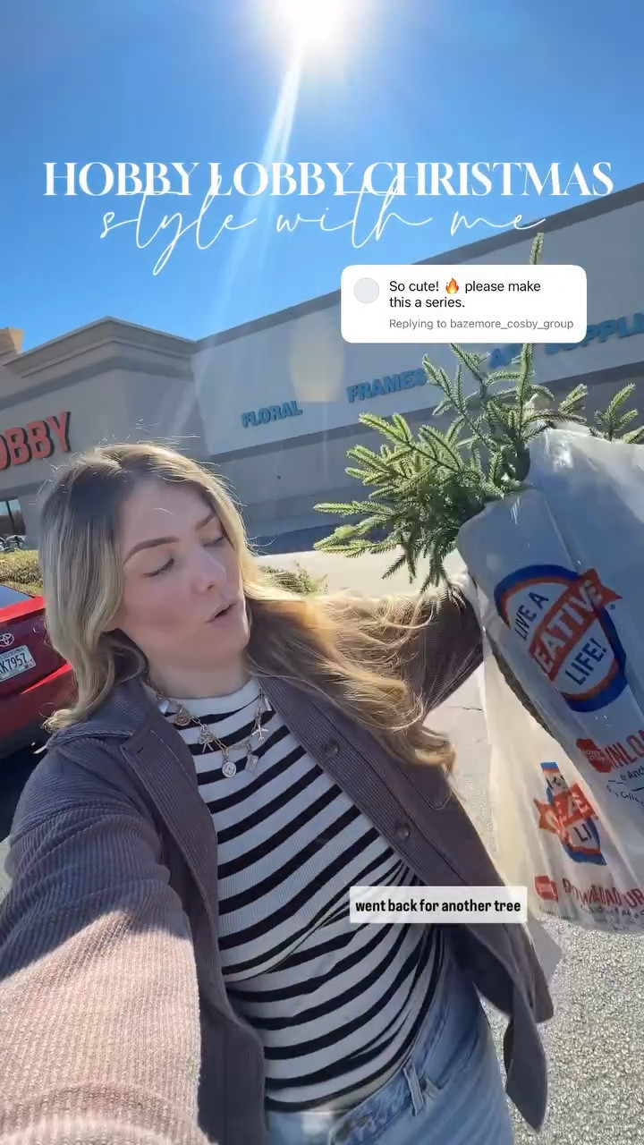 I can’t link Hobby lobby on LTK- but linking trees & similar products below!

SKUS:
Pine tree: 6334171
Small brown planter: 2305548
baskets: 2429017

#hobbylobbyholiday #christmasdecor2025 #hobbylobbychristmas #christmasdecor #holidaydecorinspo

#LTKSeasonal #LTKHome #LTKHoliday