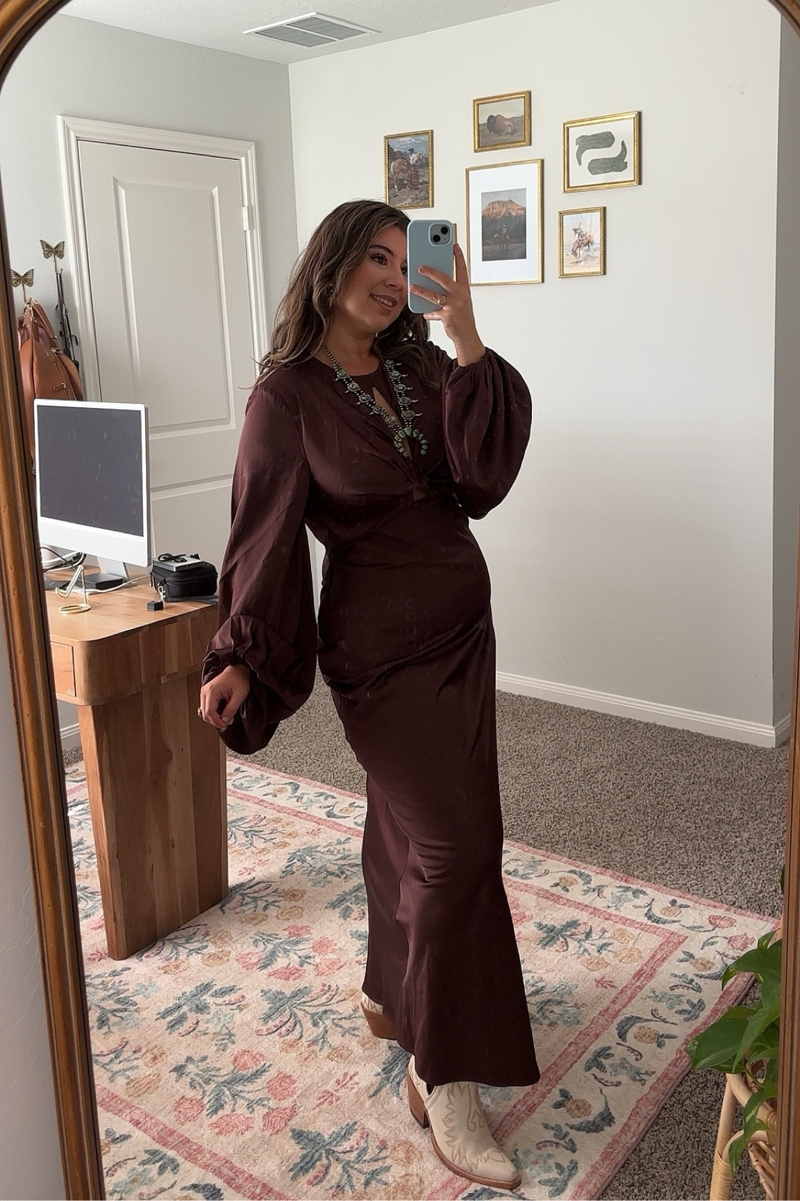 this dress, y’all!!! 😍 I am wearing a size 10 but definitely could have worn an 8 as it’s a bit loose in the waist area. shoes fit TTS! 

#LTKMidsize