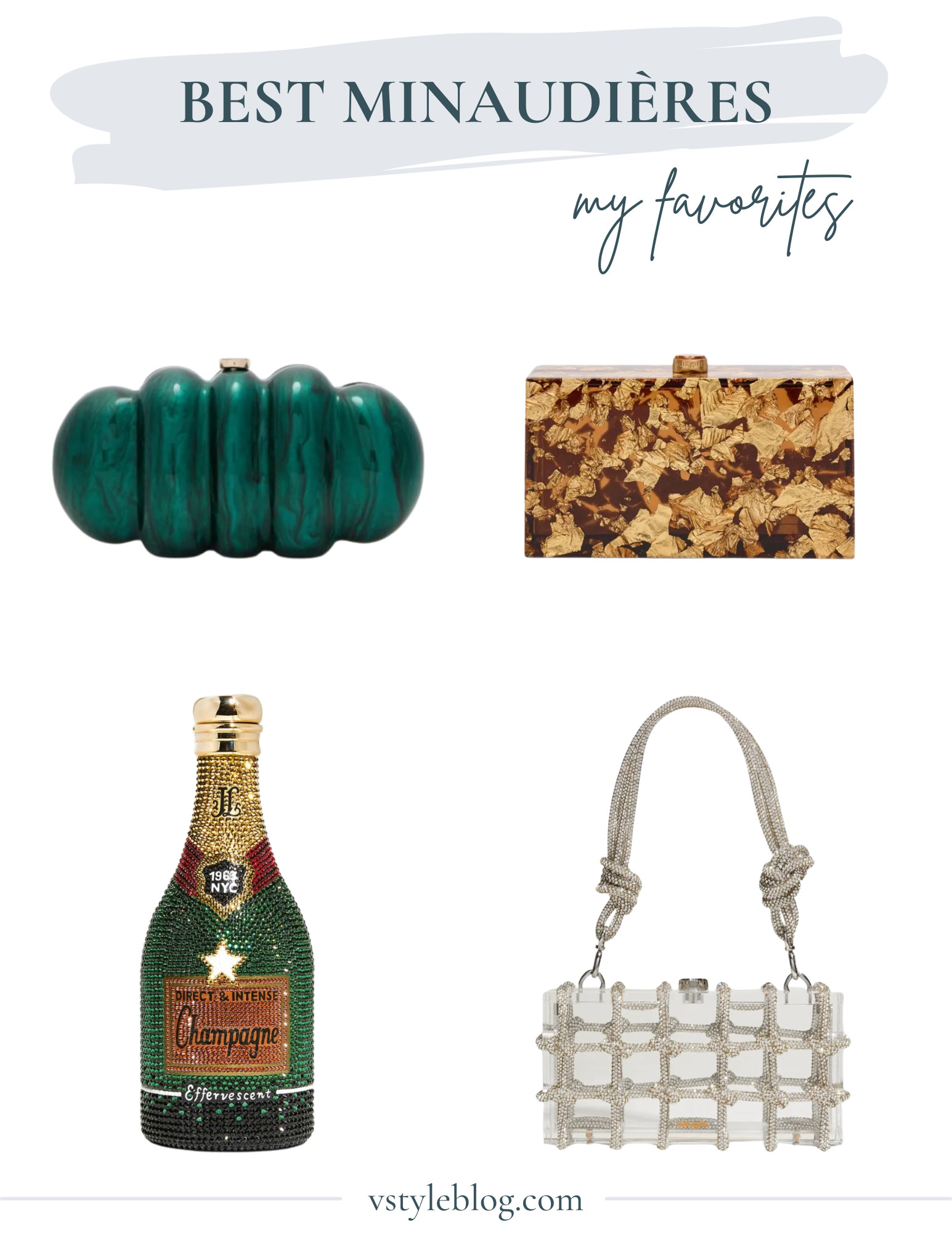 Statement clutches, best evening bags, minaudière clutches: Urban Expressions minaudière purse, Cult Gaia Ela minaudière clutch, Judith Leiber Couture champagne bottle minaudière, Cult Gaia embellished shoulder bag
 

 

#LTKStyleTip #LTKItBag #LTKFindsUnder100
