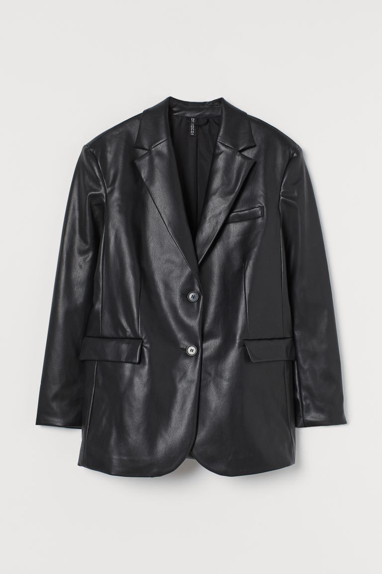 Oversized Faux Leather Jacket | H&M (US + CA)