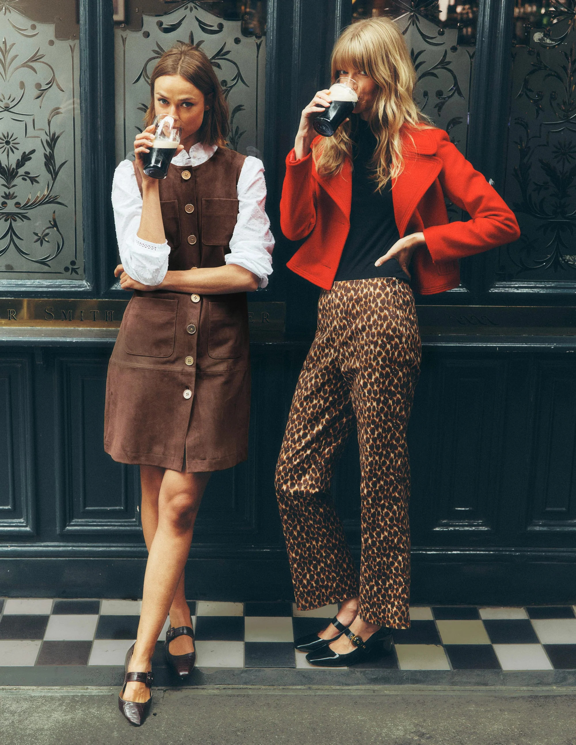 Evelyn Suede Shift Dress-Dark Chocolate | Boden (US)