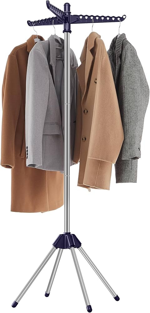 SONGMICS Clothes Drying Rack, 59-Inch High Folding Laundry Drying Rack with 3 Rotatable Arms for ... | Amazon (US)