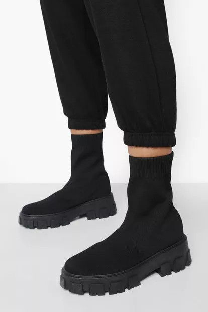 Knitted Chunky Boots | Boohoo.com (US & CA)